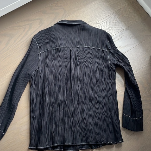 Zara topstitched blouse black - Picture 11 of 11